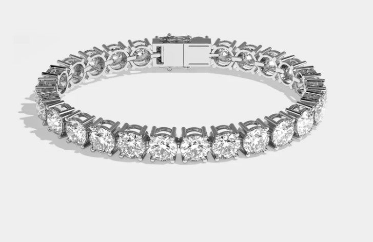 16.00 CTW Premium Diamond Tennis Bracelet – 5mm Round Cut (VS1 Clarity)