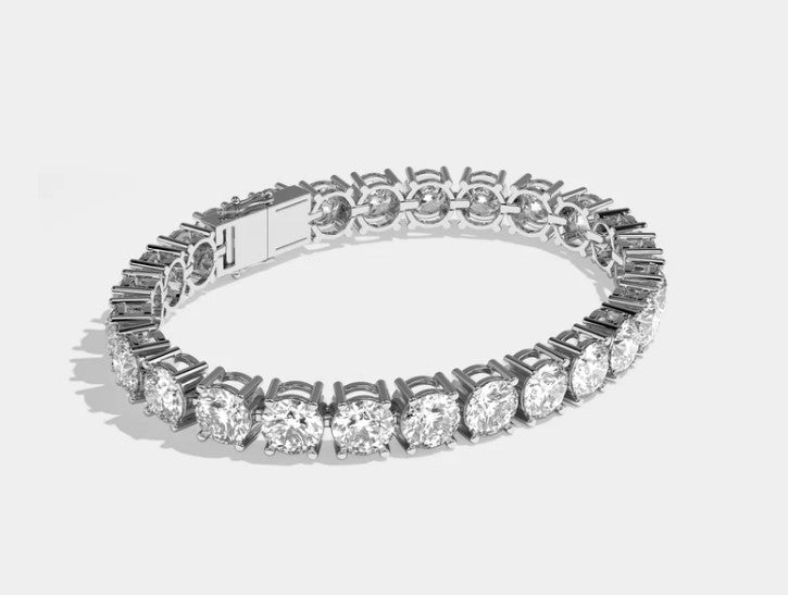 16.00 CTW Premium Diamond Tennis Bracelet – 5mm Round Cut (VS1 Clarity)
