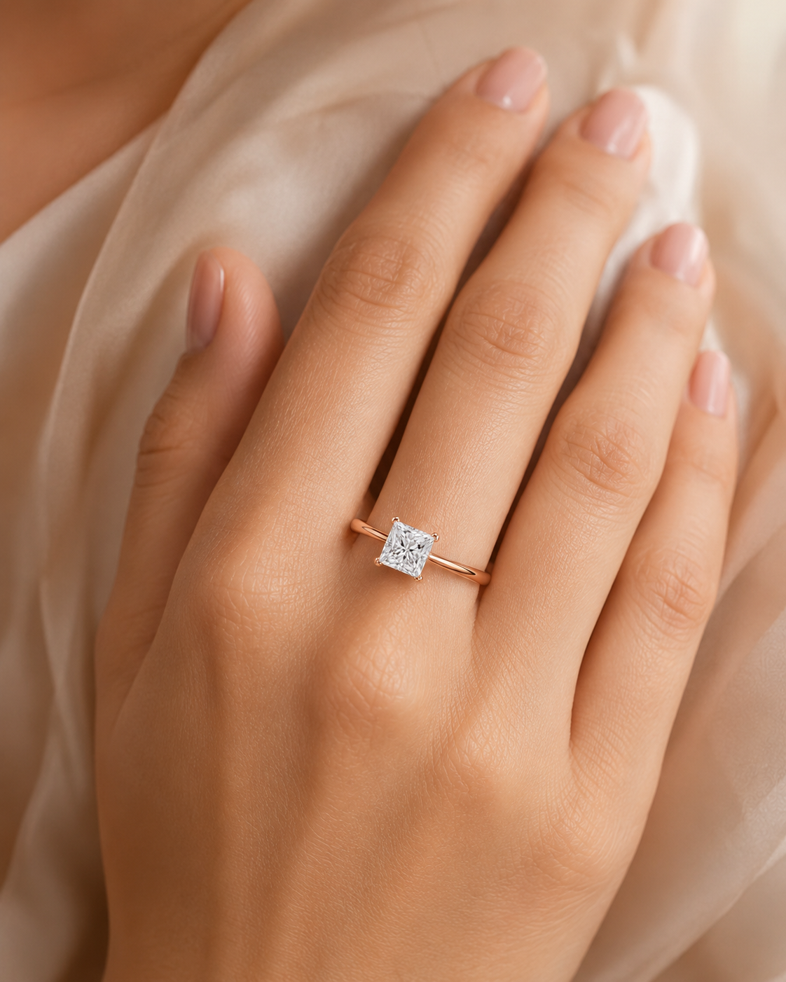 The NovaStella Signature Princess Diamond Ring | IGI Certified