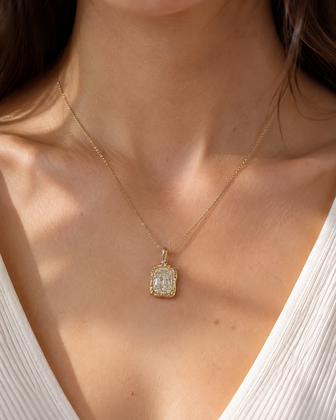 The Intertwined Destiny Cushion Pendant | NovaStella Jewels