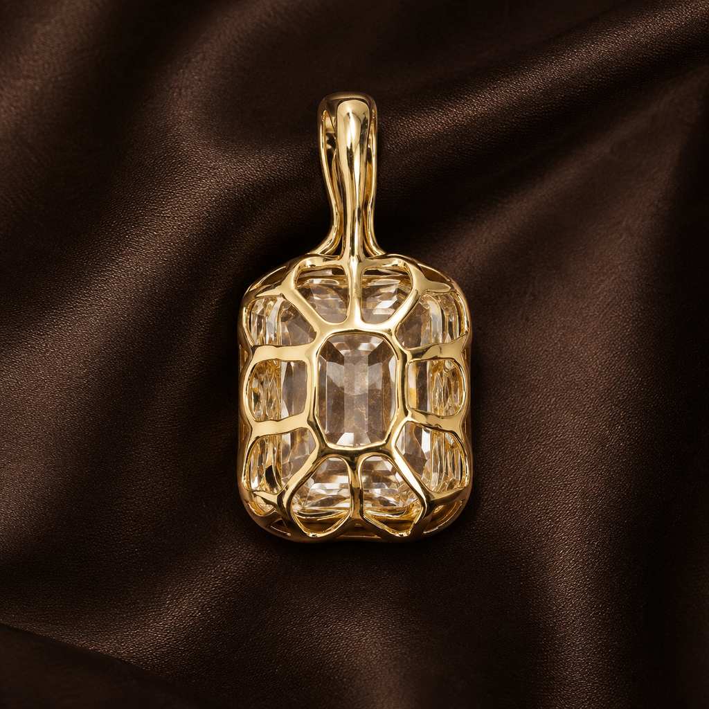 The Intertwined Destiny Cushion Pendant | NovaStella Jewels