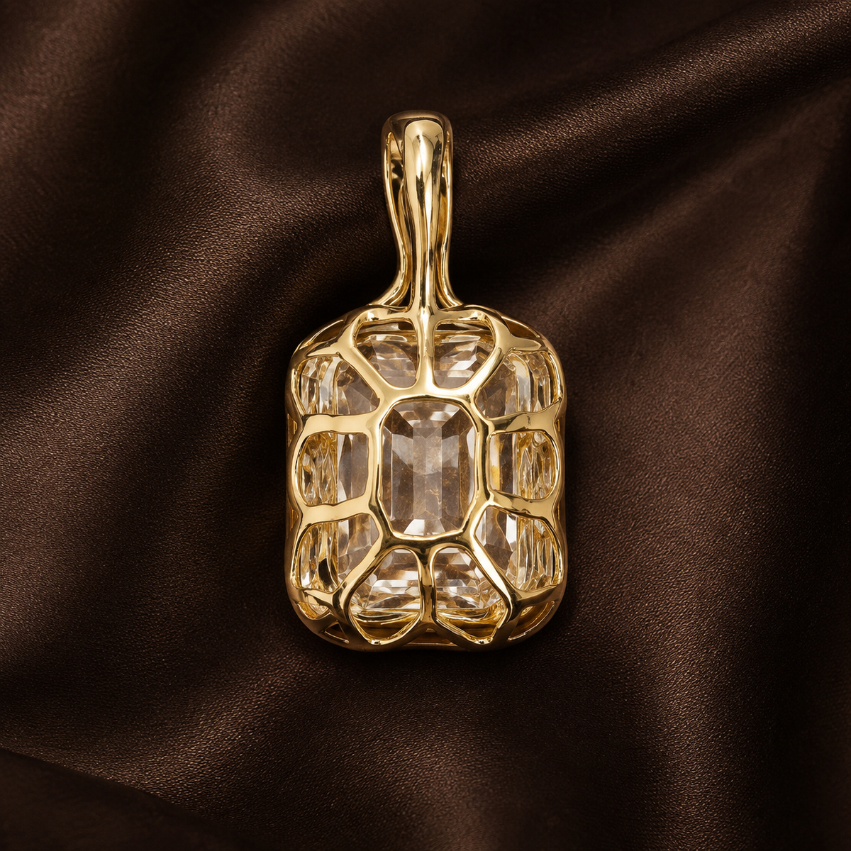 The Intertwined Destiny Cushion Pendant | NovaStella Jewels