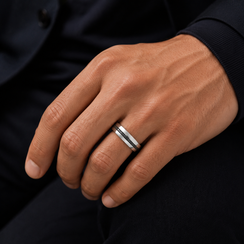 The Infinite Horizon Black Diamond Ring