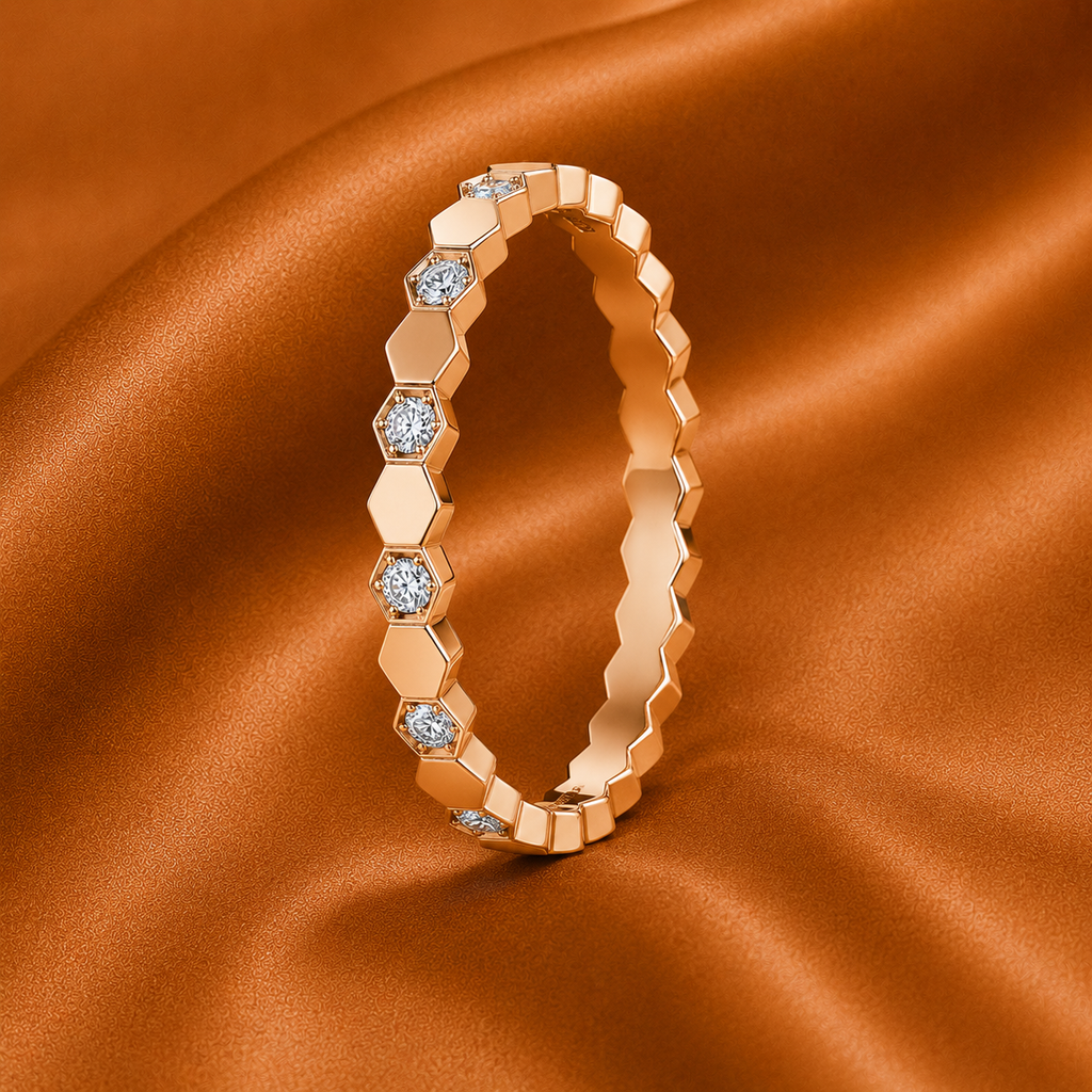 The Lumina Geometric Diamond Ring