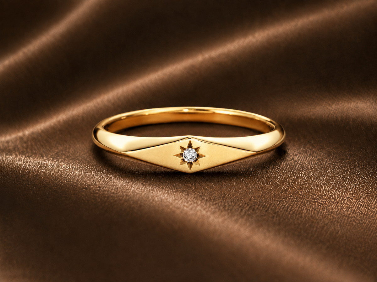 The Guiding Star Natural Diamond Ring
