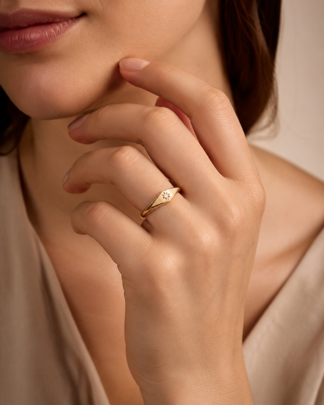 The Guiding Star Natural Diamond Ring