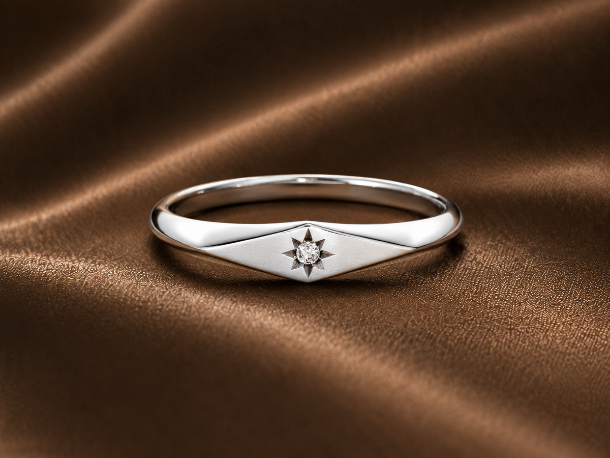 The Guiding Star Natural Diamond Ring