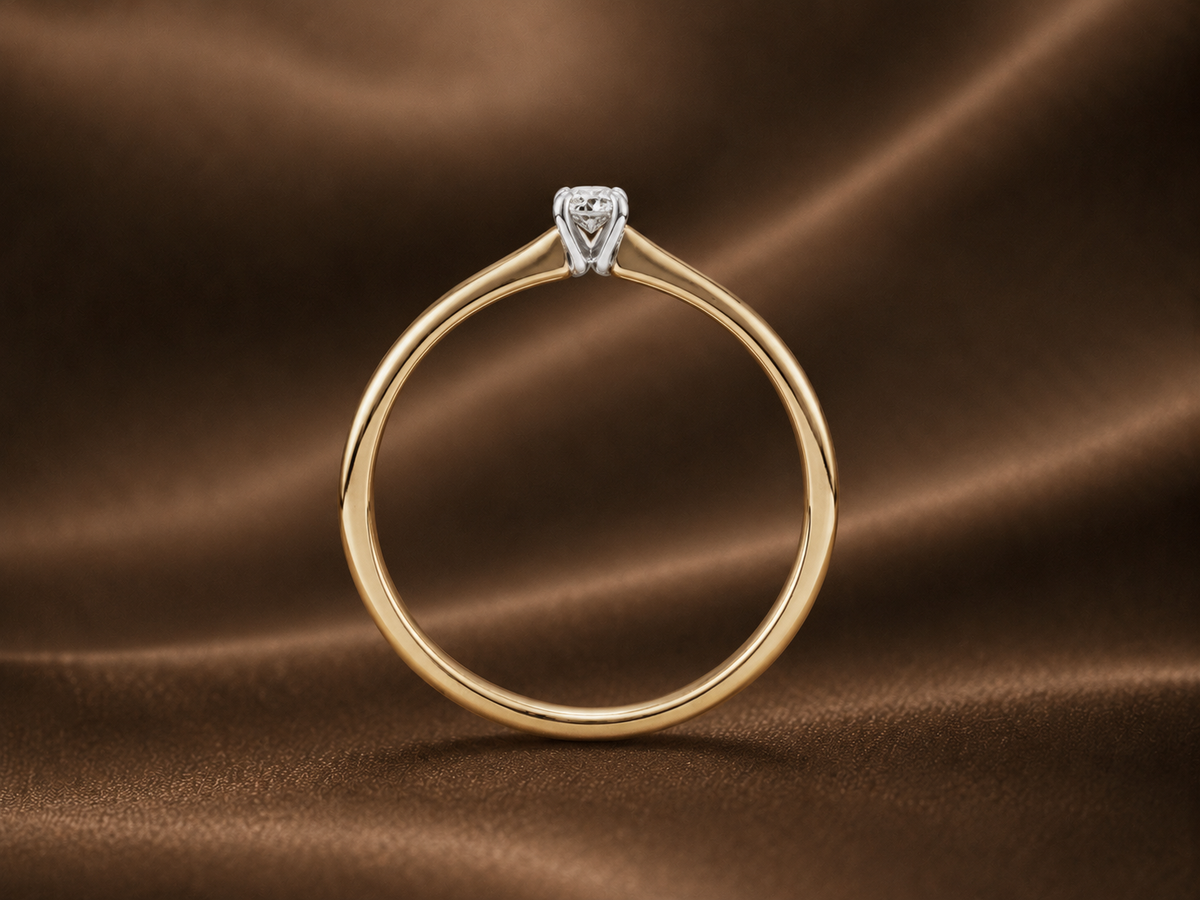 The Whisper Petite Oval Solitaire Ring