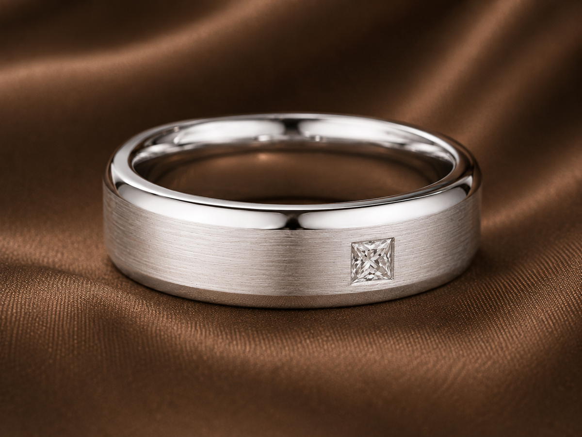 The NovaStella Vanguard Band | Princess Cut Diamond