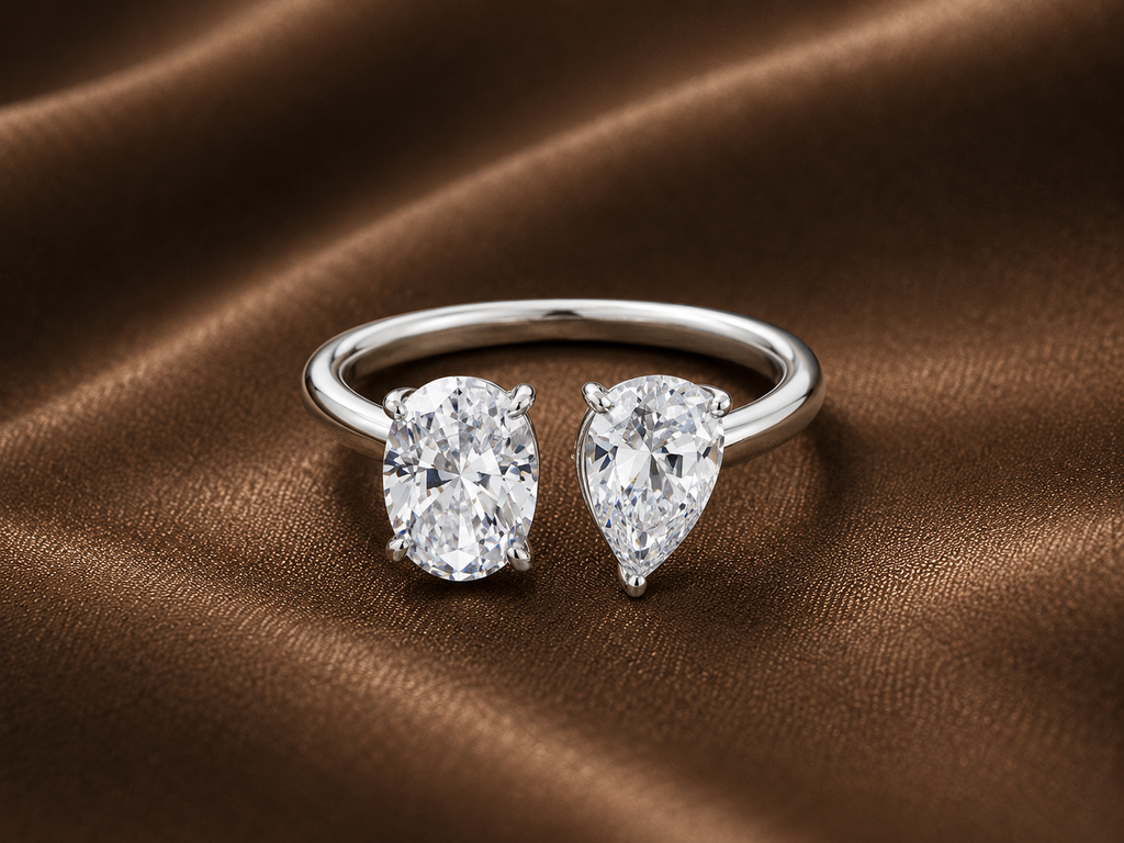 The Toi et Moi Pear & Oval Diamond Ring