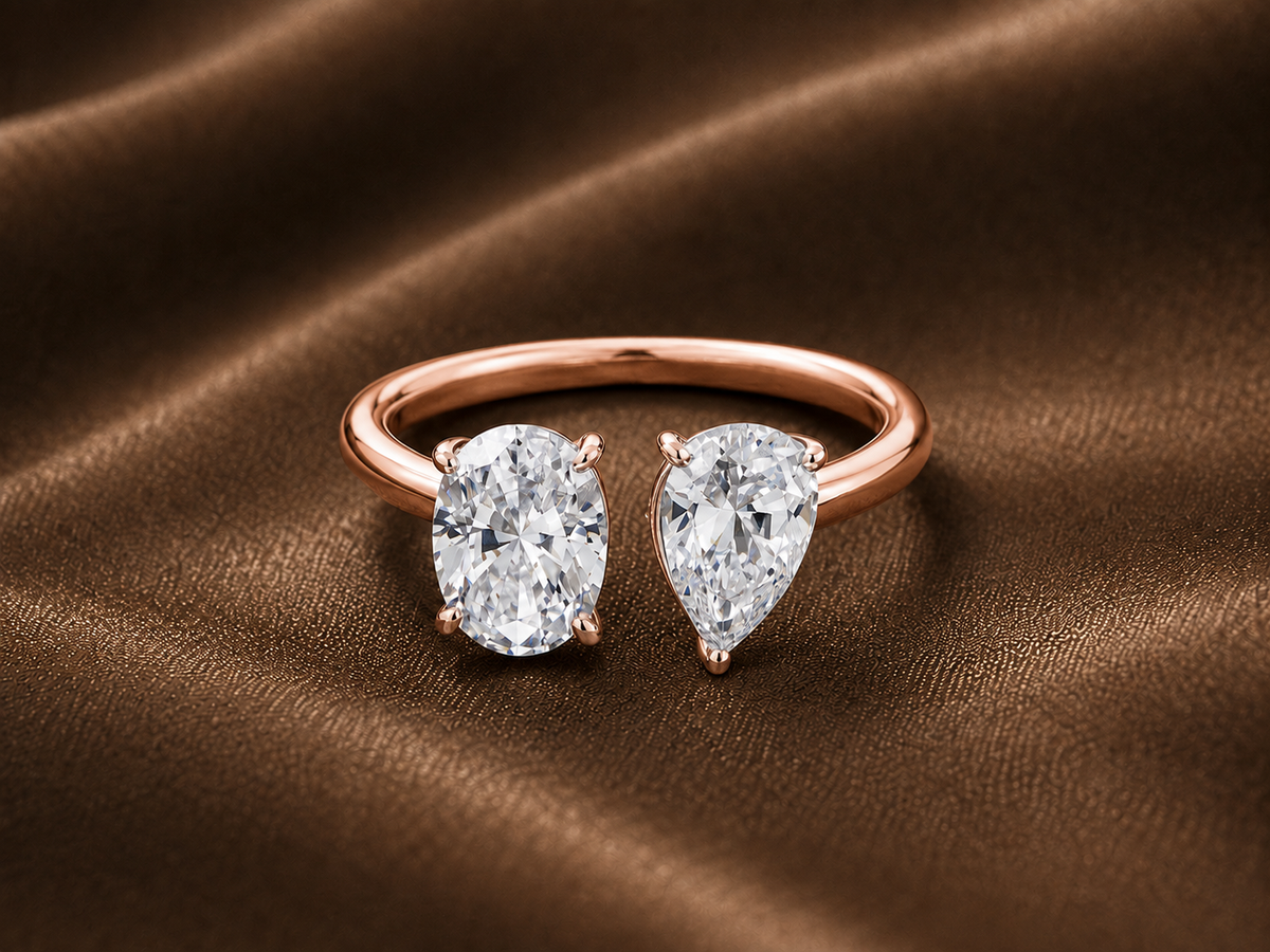 The Toi et Moi Pear & Oval Diamond Ring