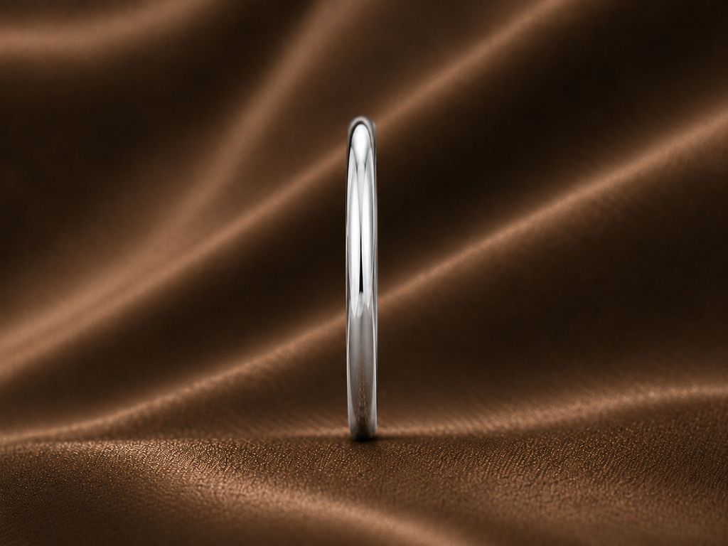 The Eternity Classic: Pure High-Polish Comfort Band
