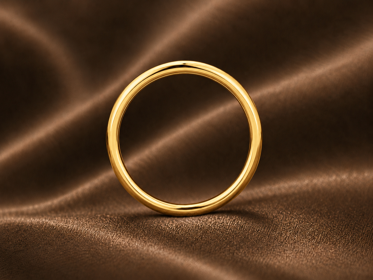 The Eternity Classic: Pure High-Polish Comfort Band