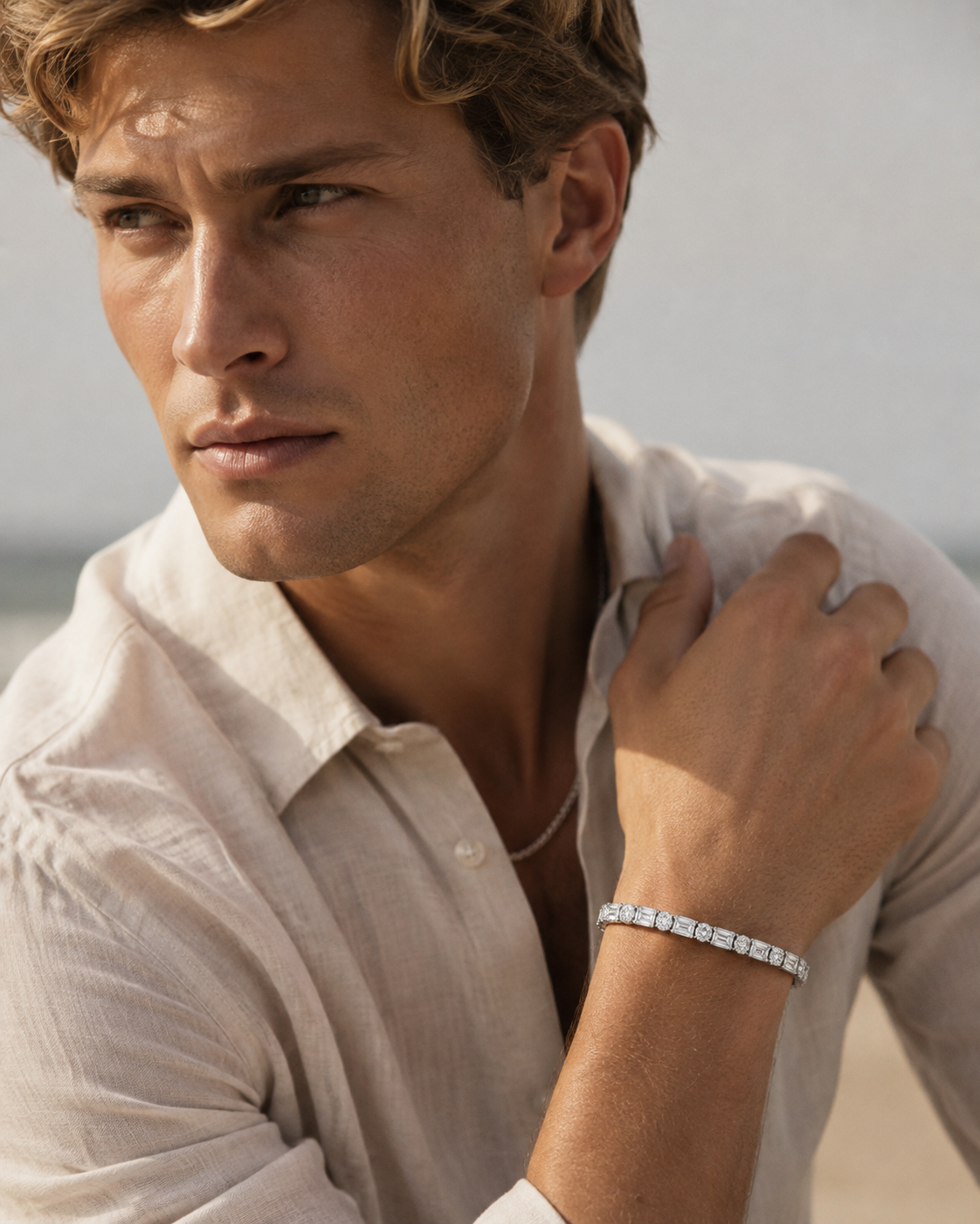 The Imperial Emerald & Round Diamond Bracelet