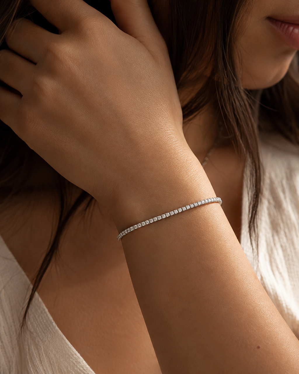 The Infinity Round Tennis Bracelet