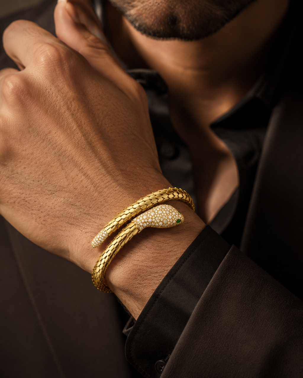 Serpentine Diamond Bracelet