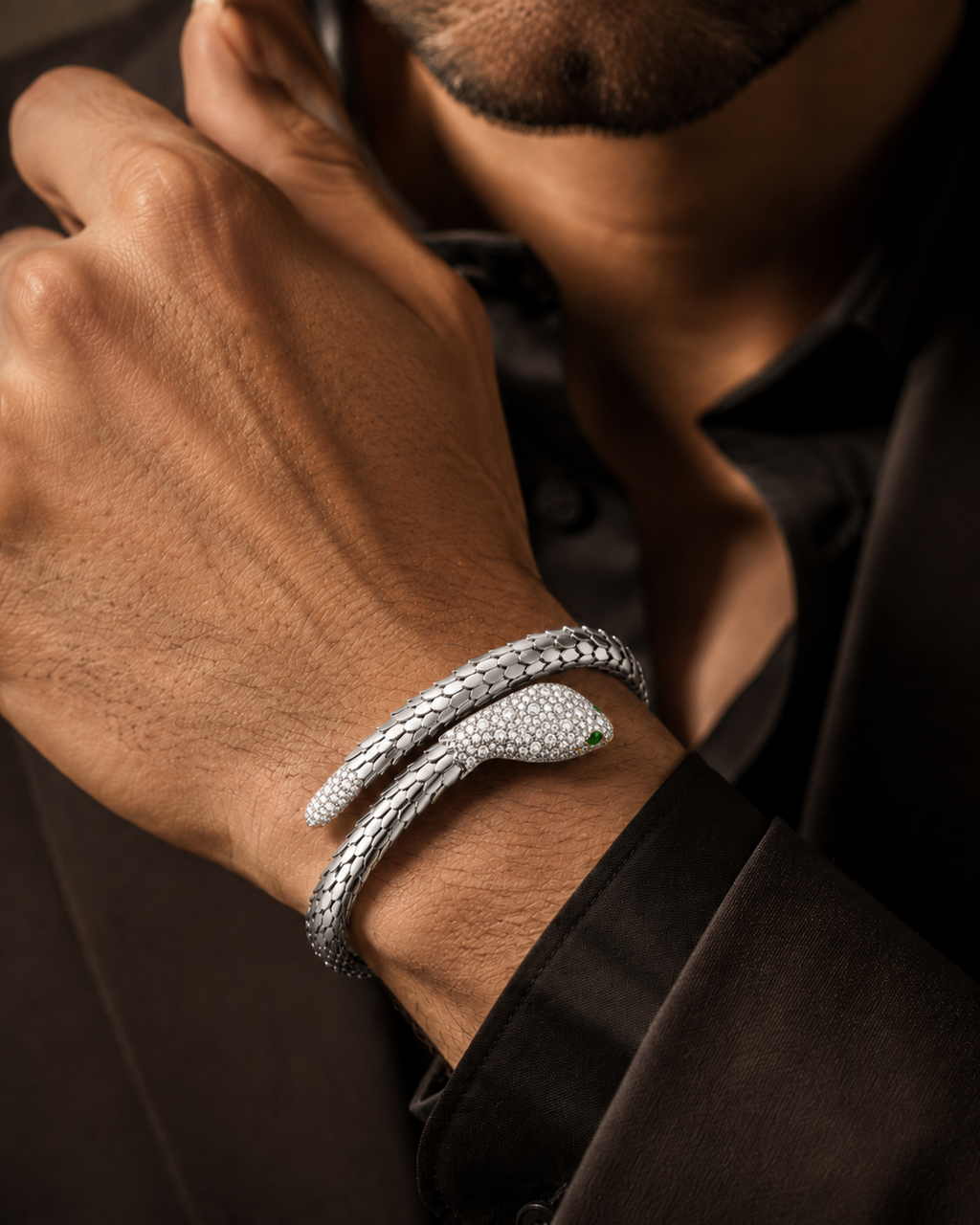 Serpentine Diamond Bracelet