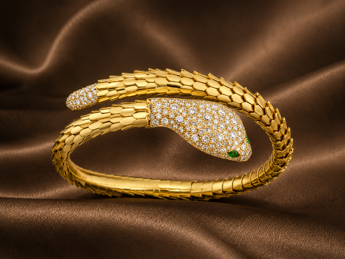 Serpentine Diamond Bracelet