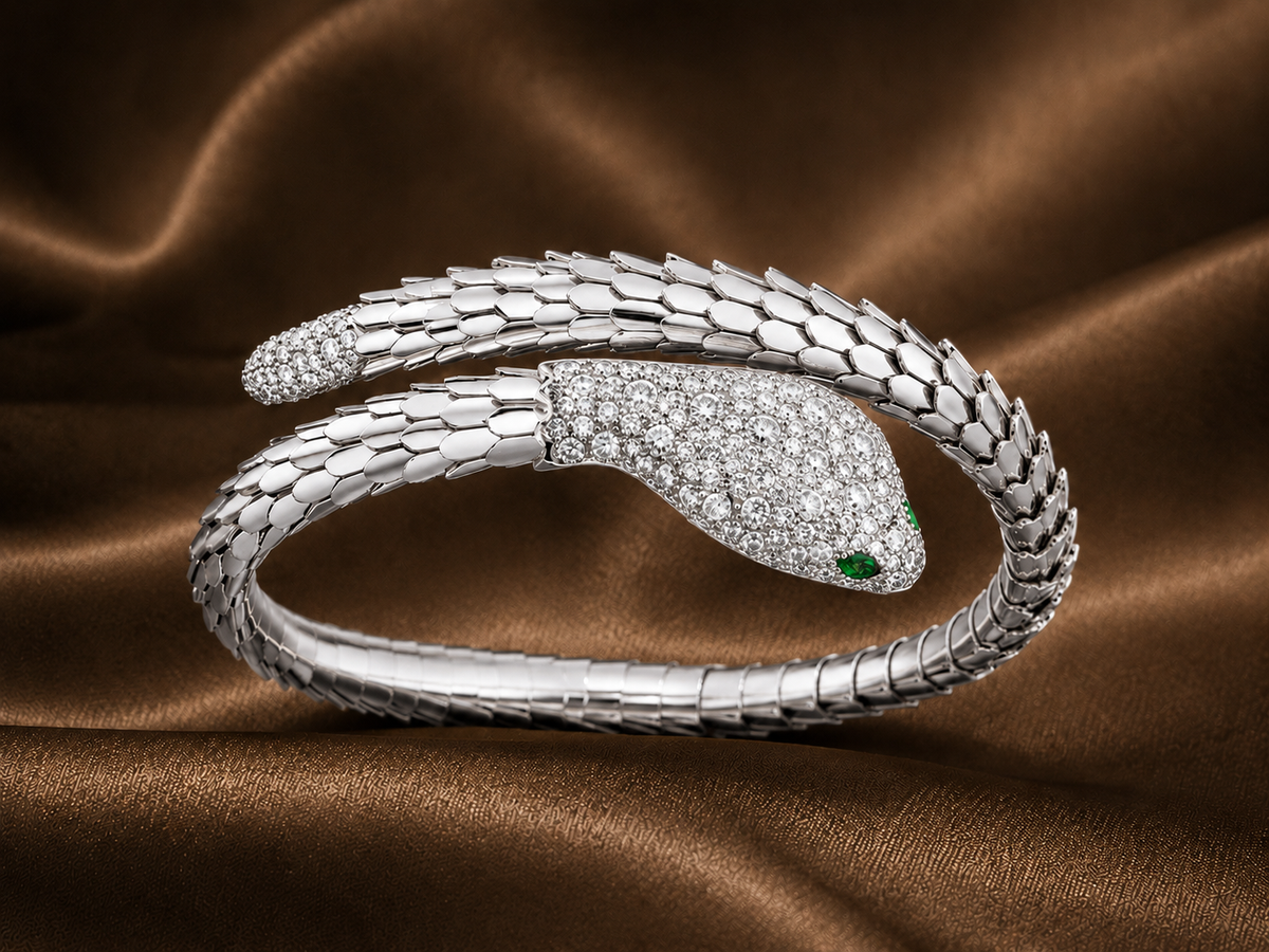Serpentine Diamond Bracelet