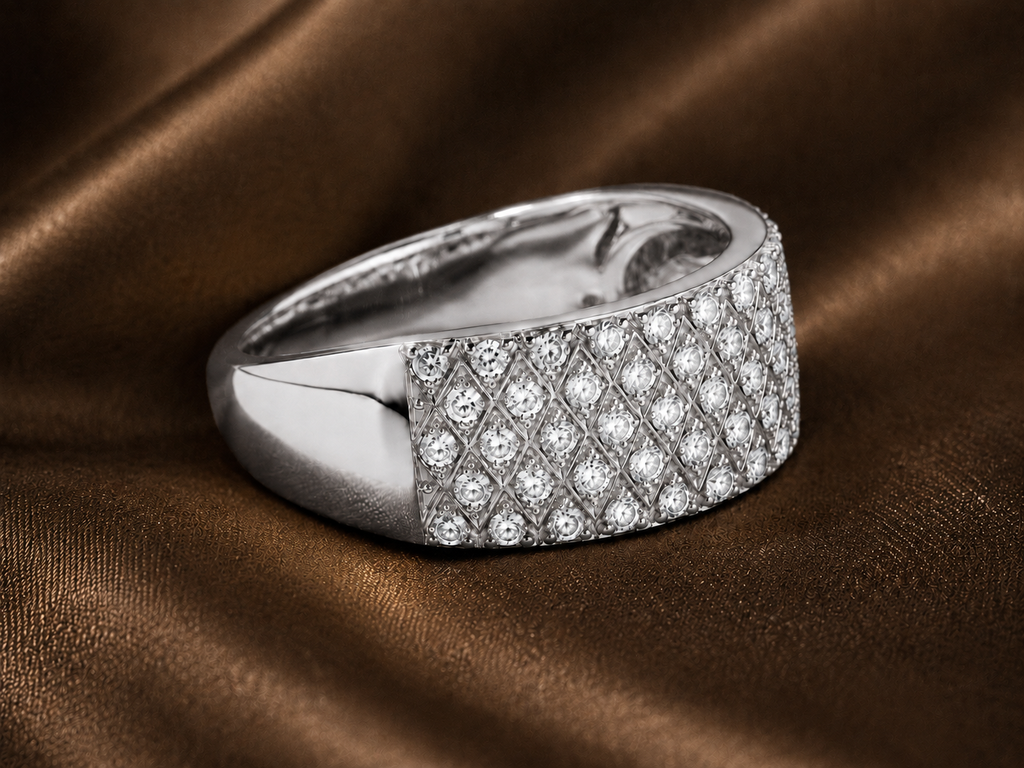Etoile Pave Diamond Statement Band