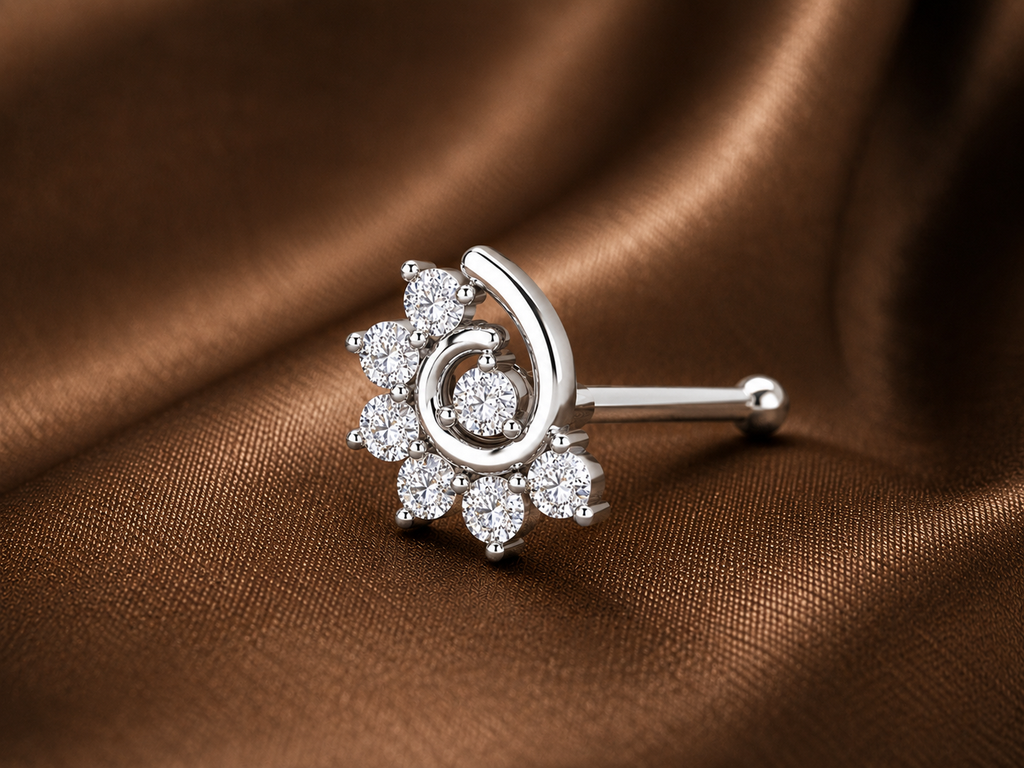 The Eternal Natural Spark Nose Pin
