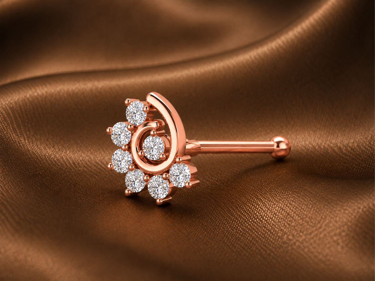 The Eternal Natural Spark Nose Pin