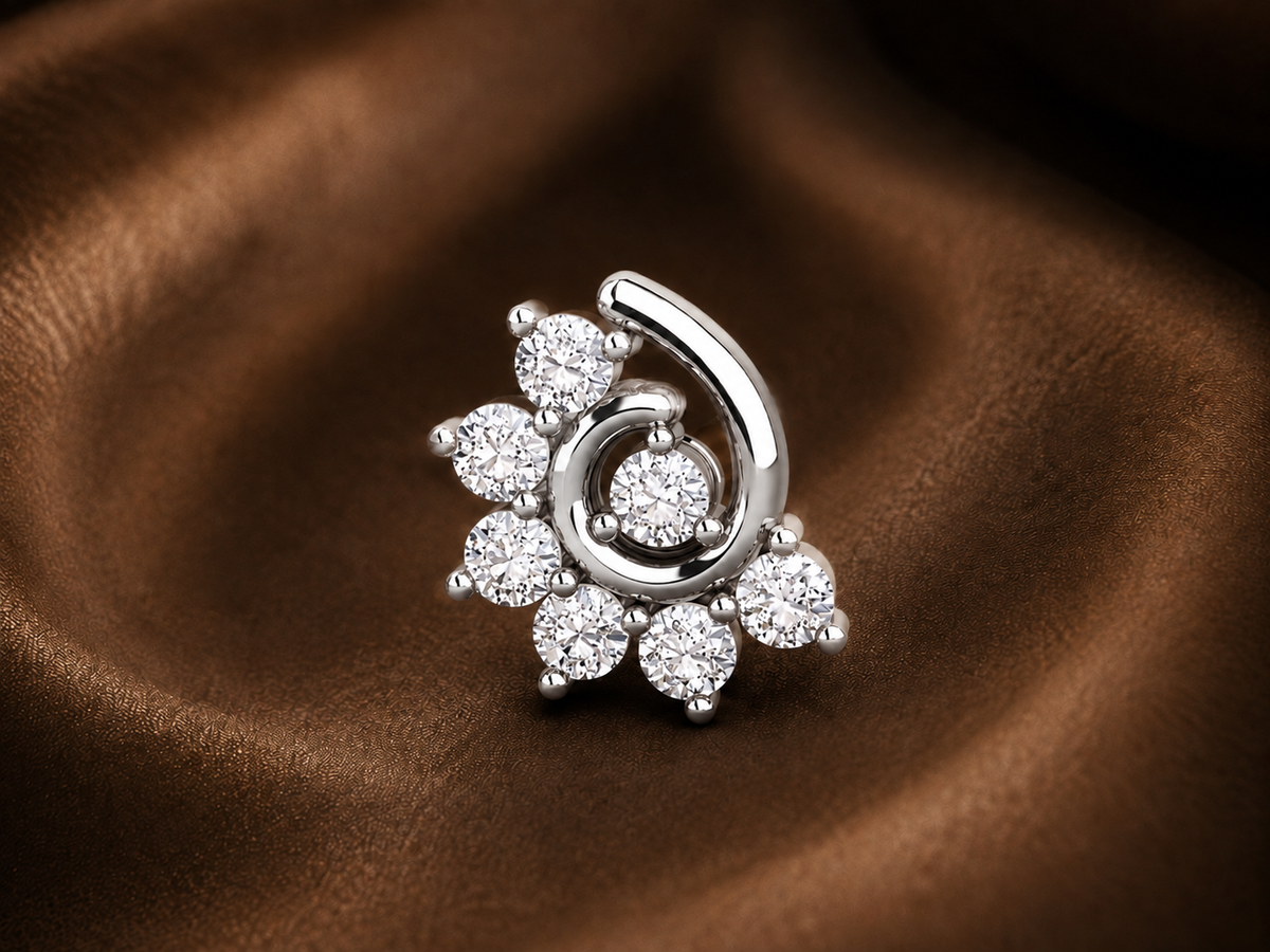 The Eternal Natural Spark Nose Pin
