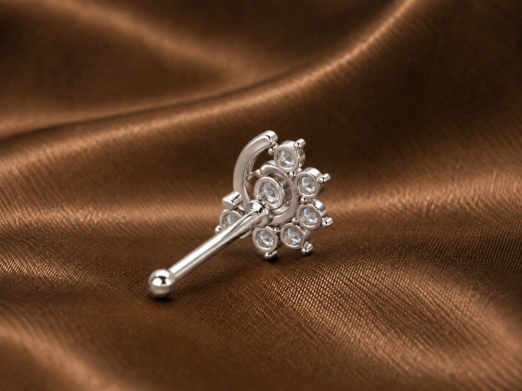 The Eternal Natural Spark Nose Pin