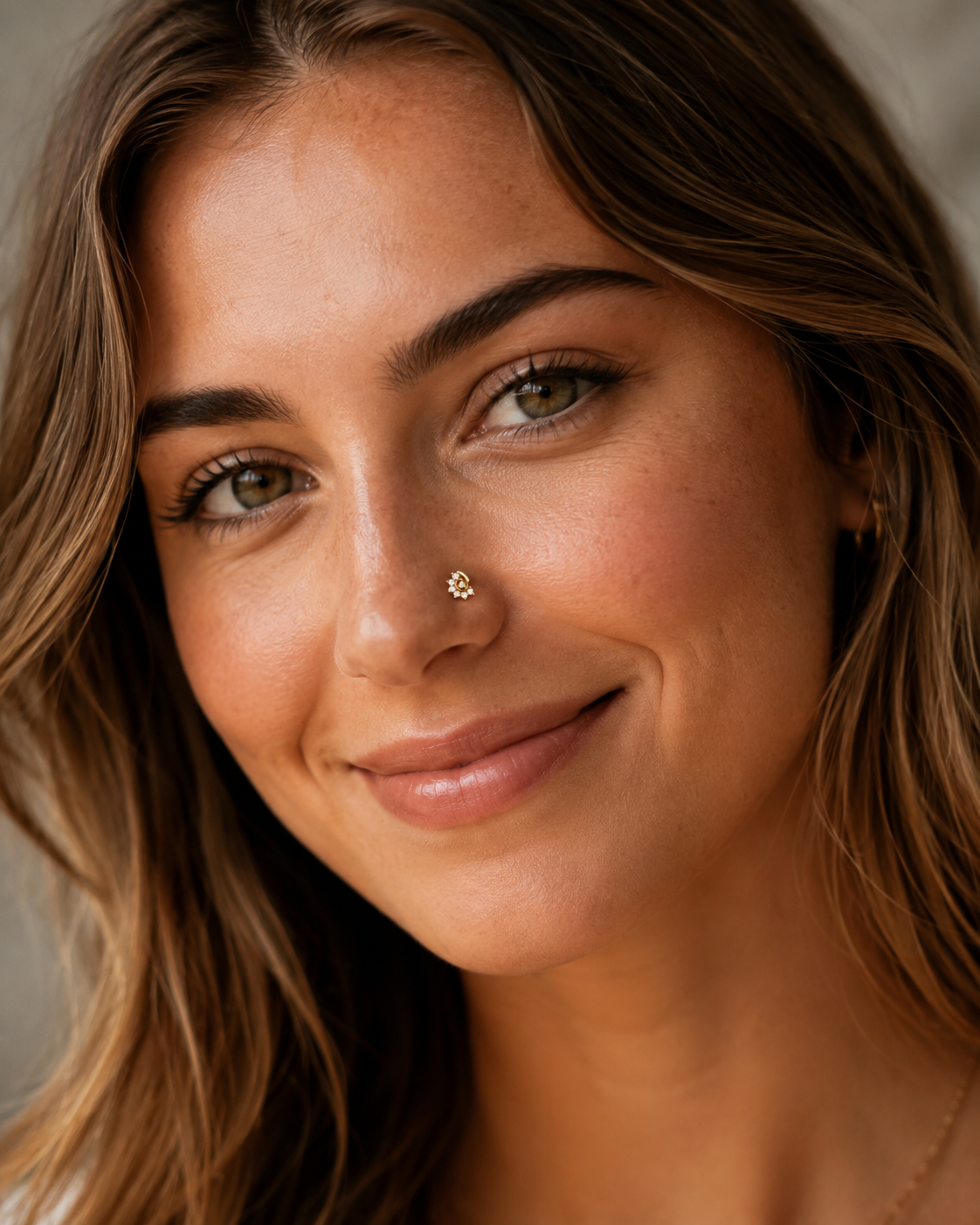 The Eternal Natural Spark Nose Pin