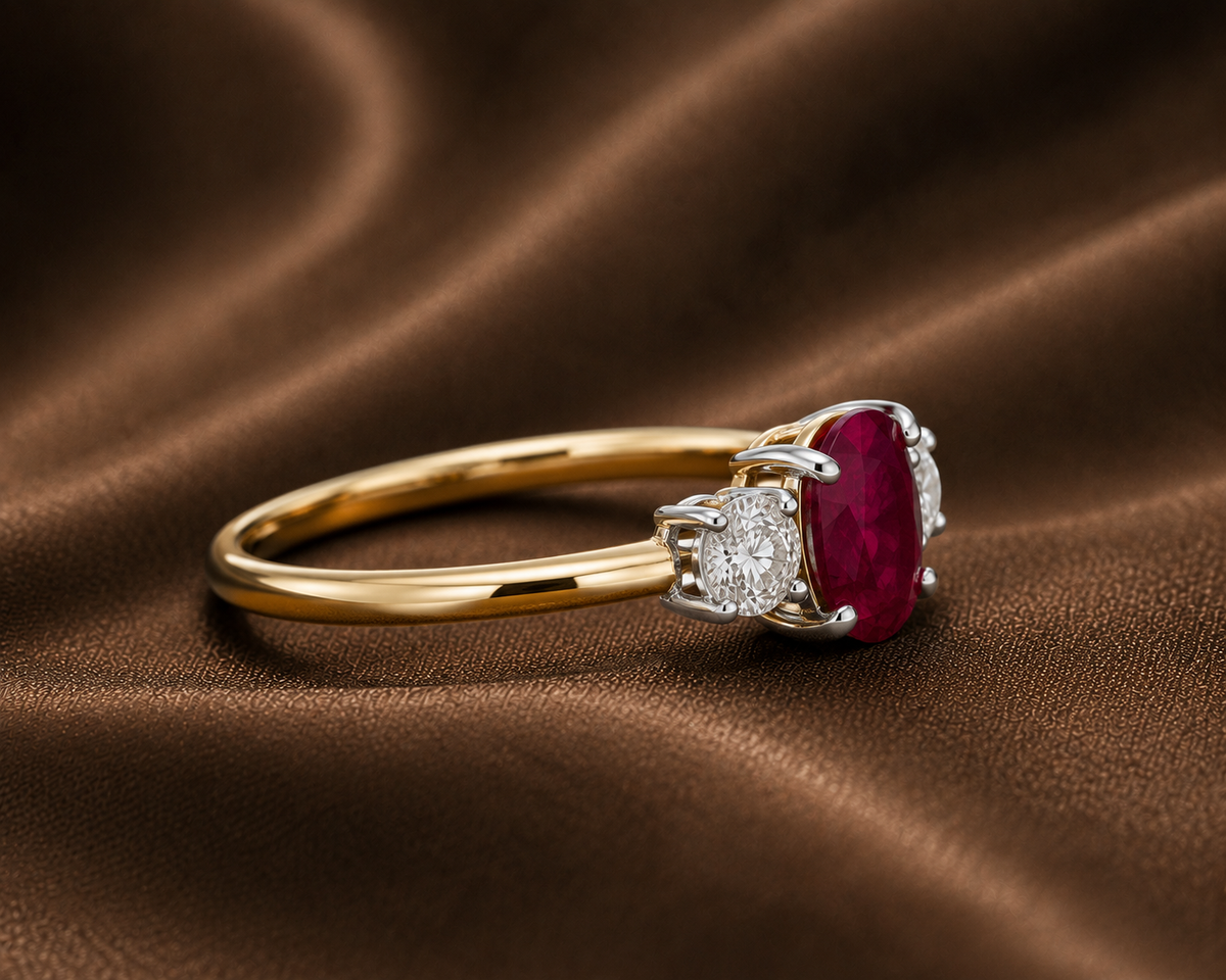 The Aria Ruby & Diamond Ring