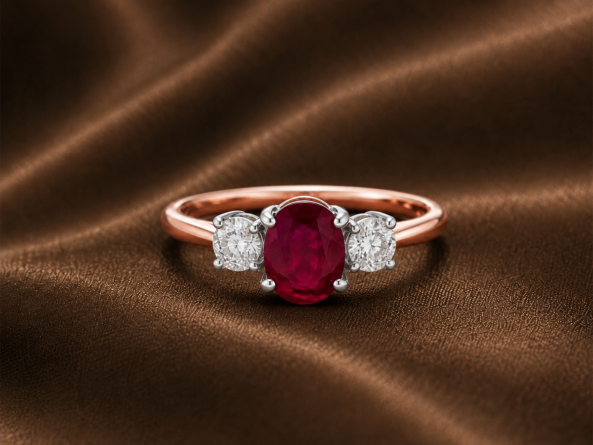 The Aria Ruby & Diamond Ring