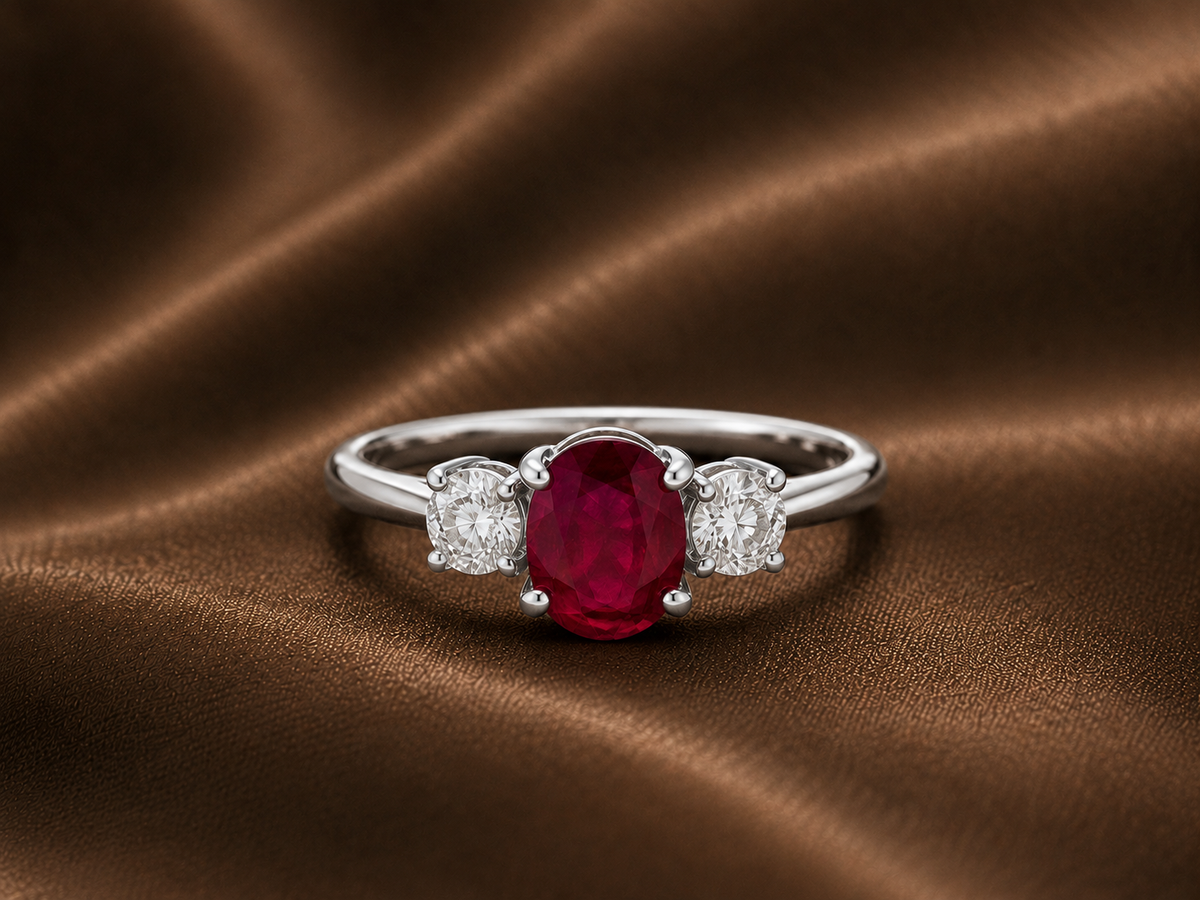 The Aria Ruby & Diamond Ring