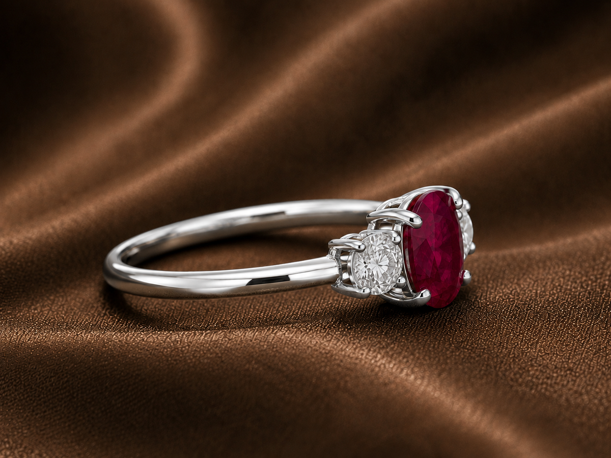 The Aria Ruby & Diamond Ring