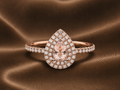 The Aurora Peach Morganite & Diamond Ring