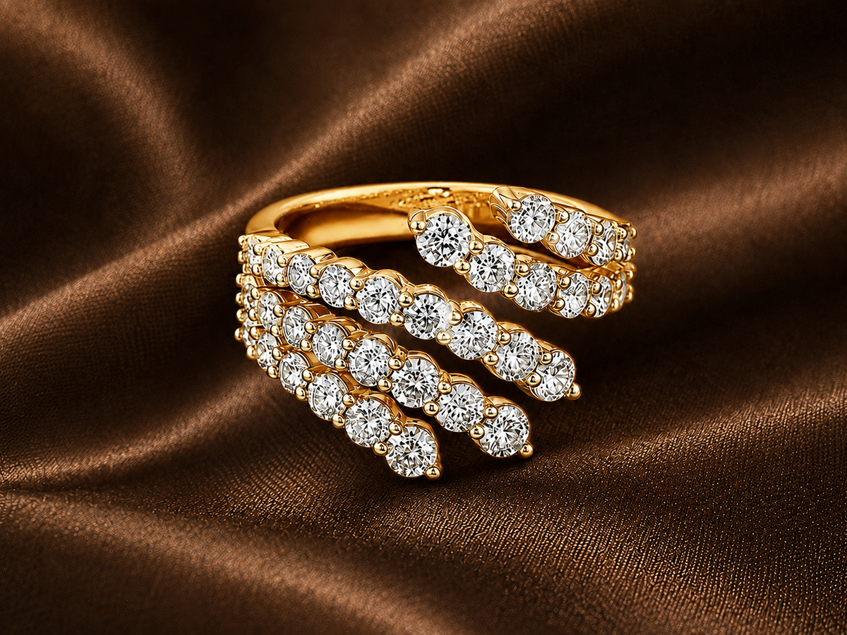 The Celestial Embrace Diamond Ring