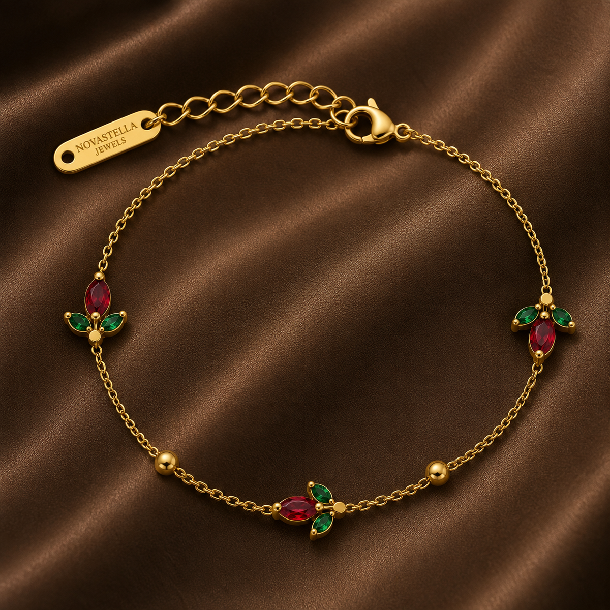 The Empress Gemstone Vine Bracelet