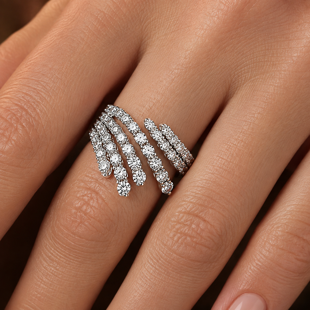 The Celestial Embrace Diamond Ring
