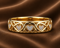 Elegant Diamond Infinity Heart Band