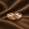 Matte Woven Champagne Ring