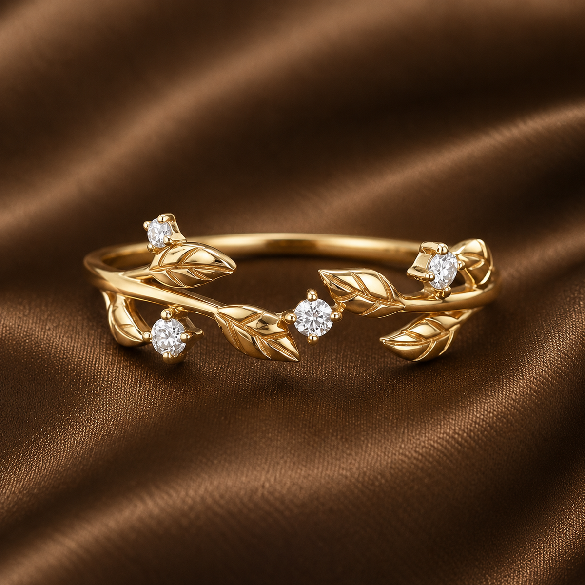 Dainty Gold Vine Ring