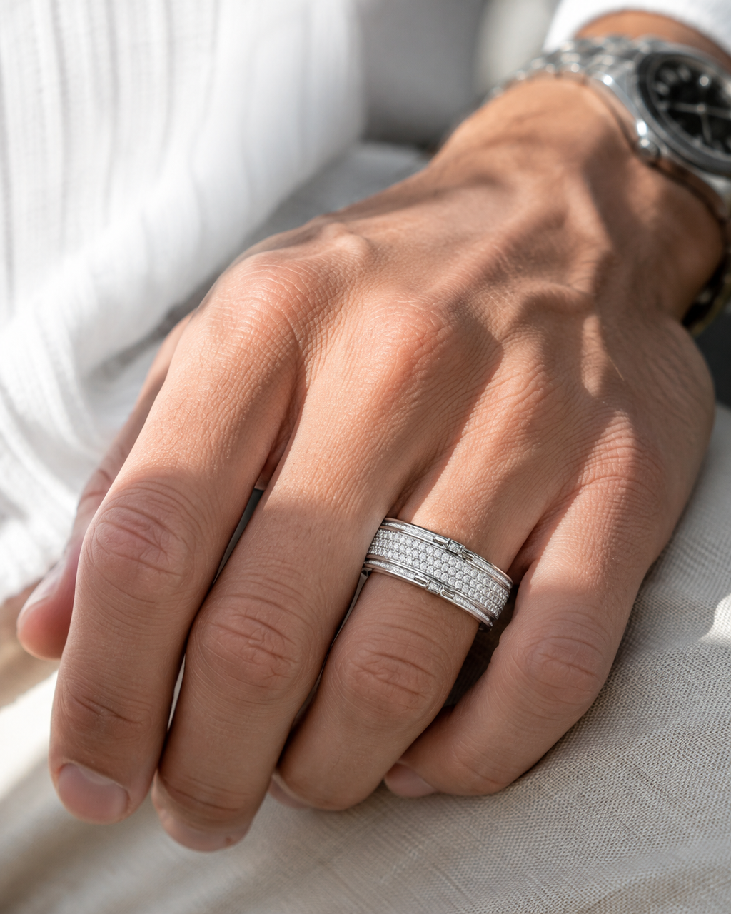 The Iced-Out Pave Statement Band