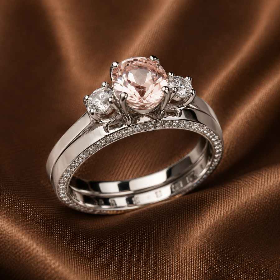 The Champagne Trinity Bridal Set