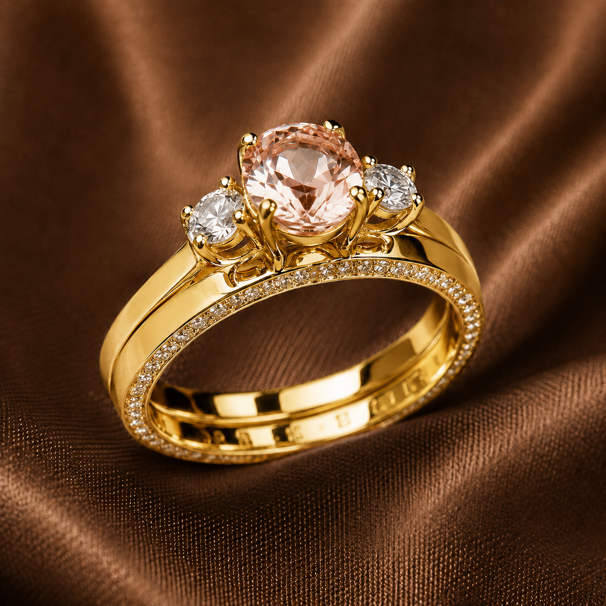 The Champagne Trinity Bridal Set