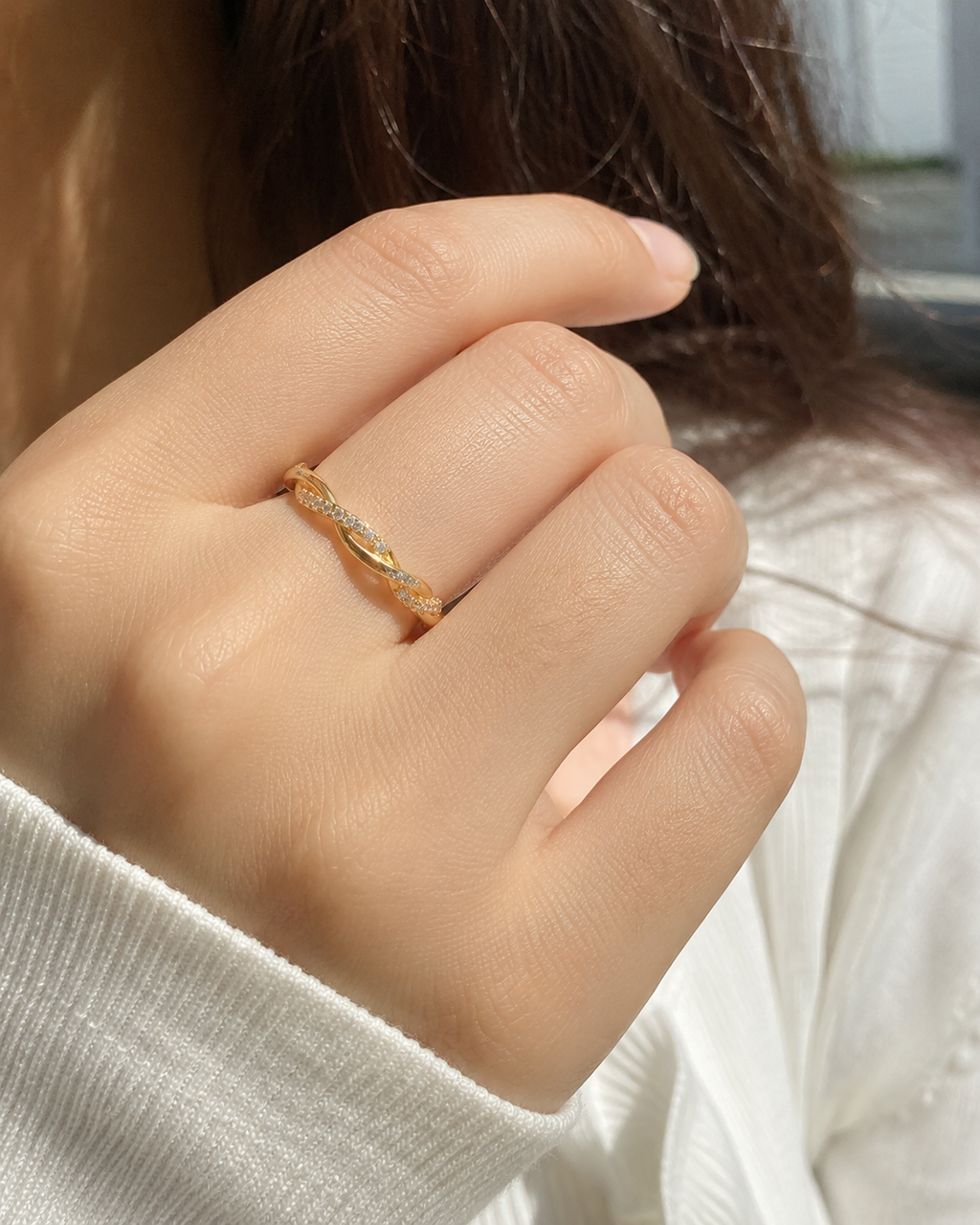 Natural Diamond Eternity Band in Solid Gold & Platinum | Novastella Jewels