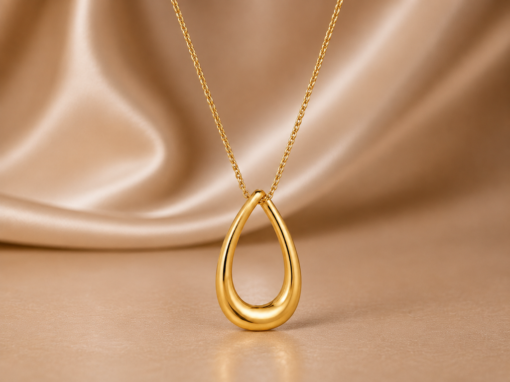 The Luminous Silhouette Drop Necklace