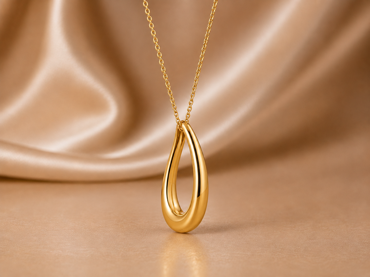 The Luminous Silhouette Drop Necklace