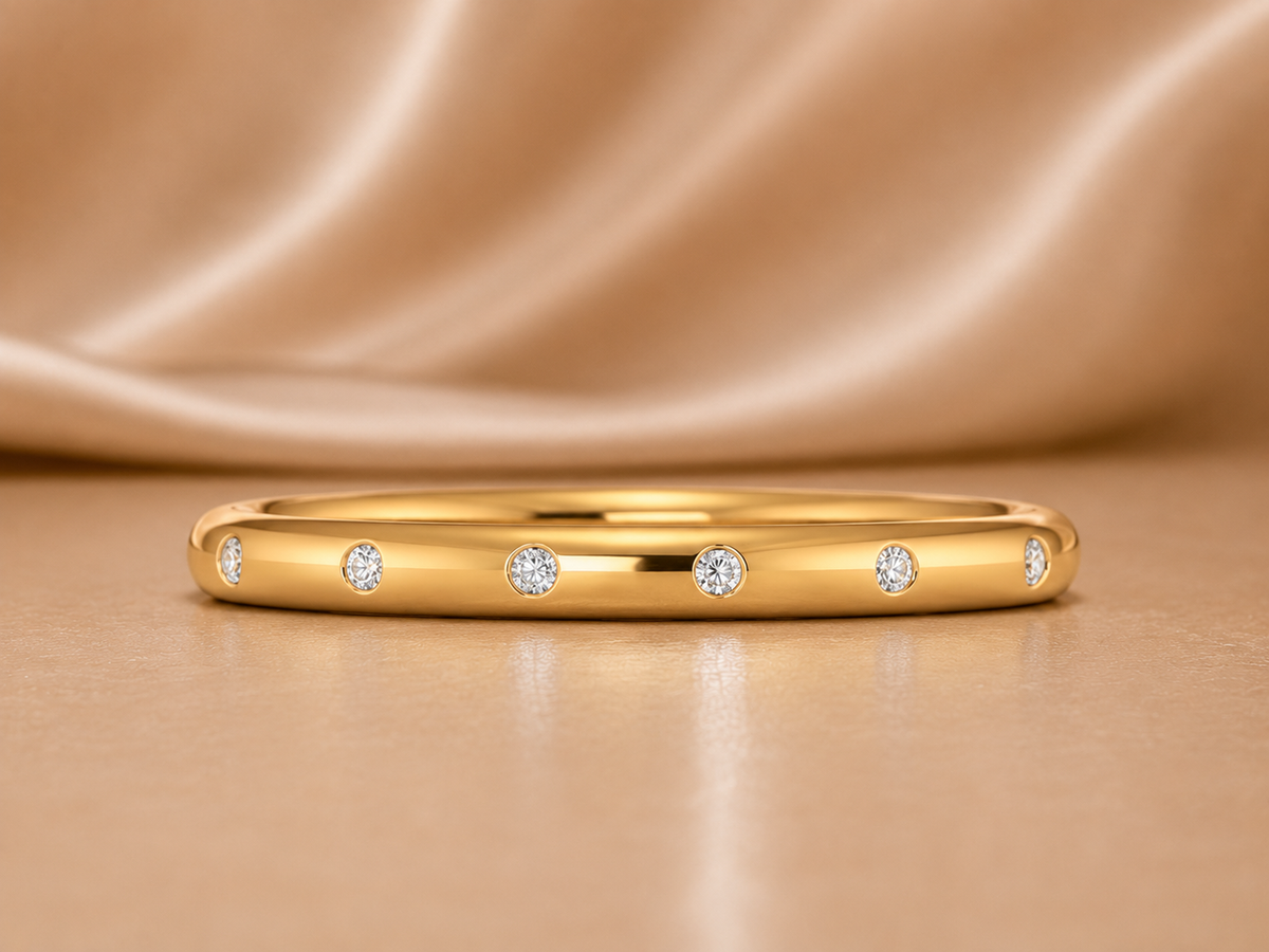The Guiding Light Flush-Set Lab-Grown Diamond Band