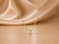 The Pure Light Bezel-Set Solitaire Diamond Necklace