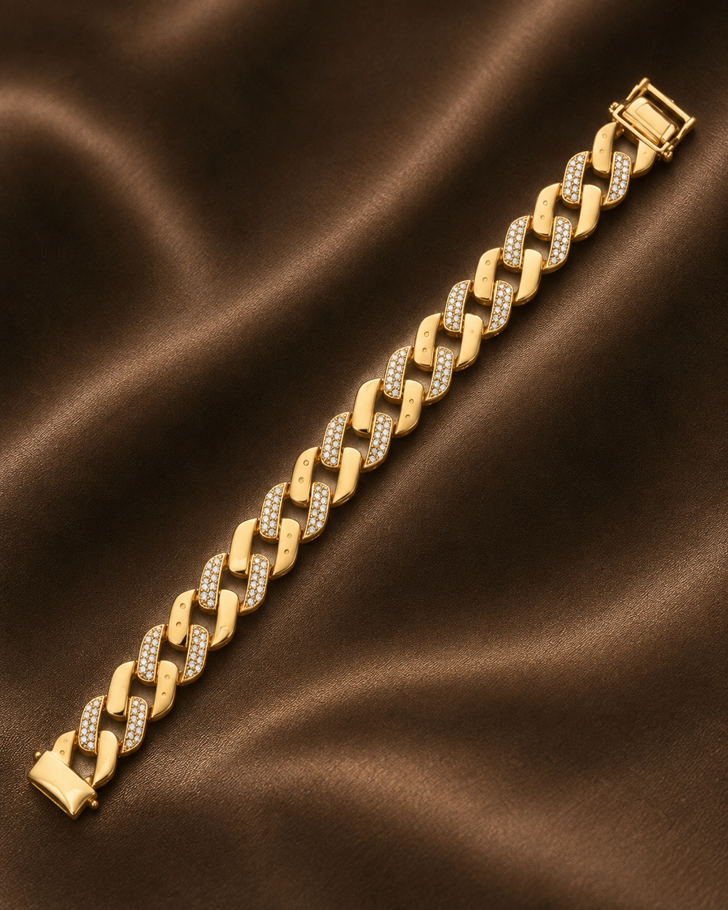 Natural Diamond Cuban Bracelet