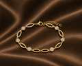 Diamond Station Stacking Bracelet